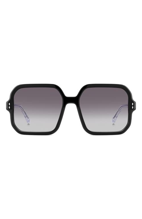 Isabel Marant 57mm Gradient Square Sunglasses in /Grey Shaded at Nordstrom