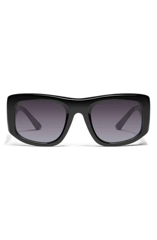 x Guizio Uniform 53mm Square Sunglasses in Black/Smoke