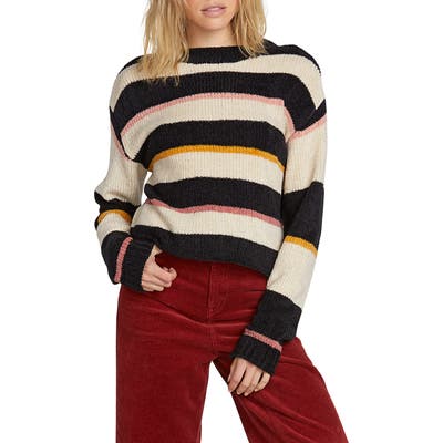 Volcom Madame Shady Chenille Sweater, Black