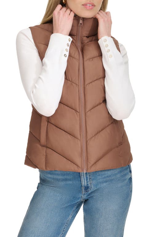 Cole Haan Women's Quilted Puffer Vest In Toffee