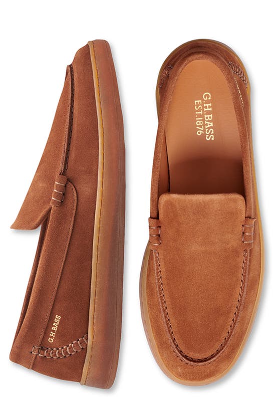 Shop G.h.bass Gum Sole Loafer In Burnt Orange