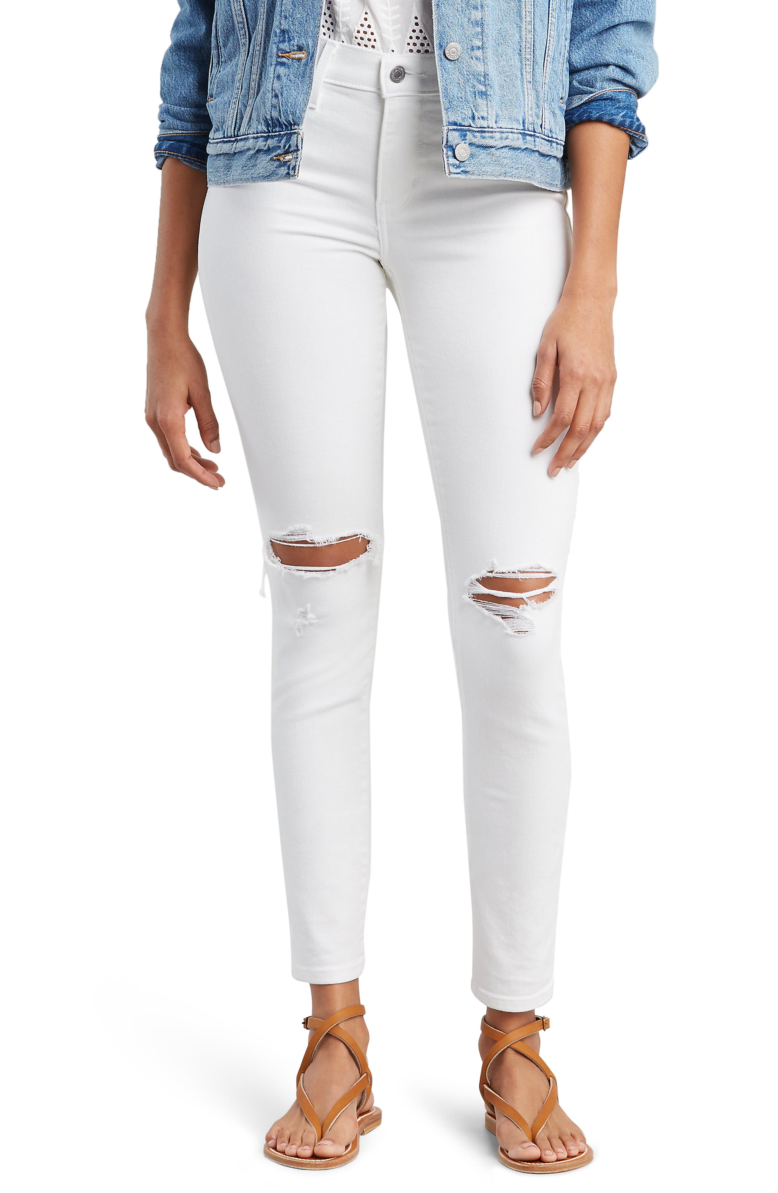 levi's 311 white jeans