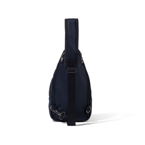 Baggallini Central Park Sling Bag In French Navy