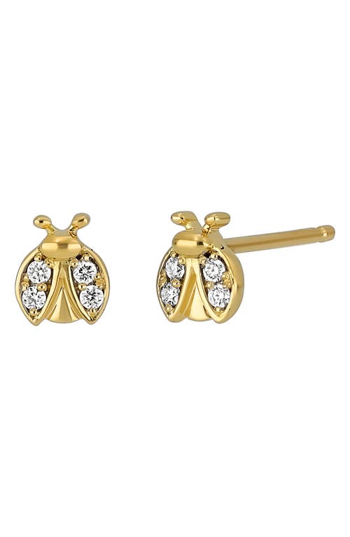 Bony Levy Icon Diamond Bug Stud Earrings in 18K Yellow Gold at Nordstrom