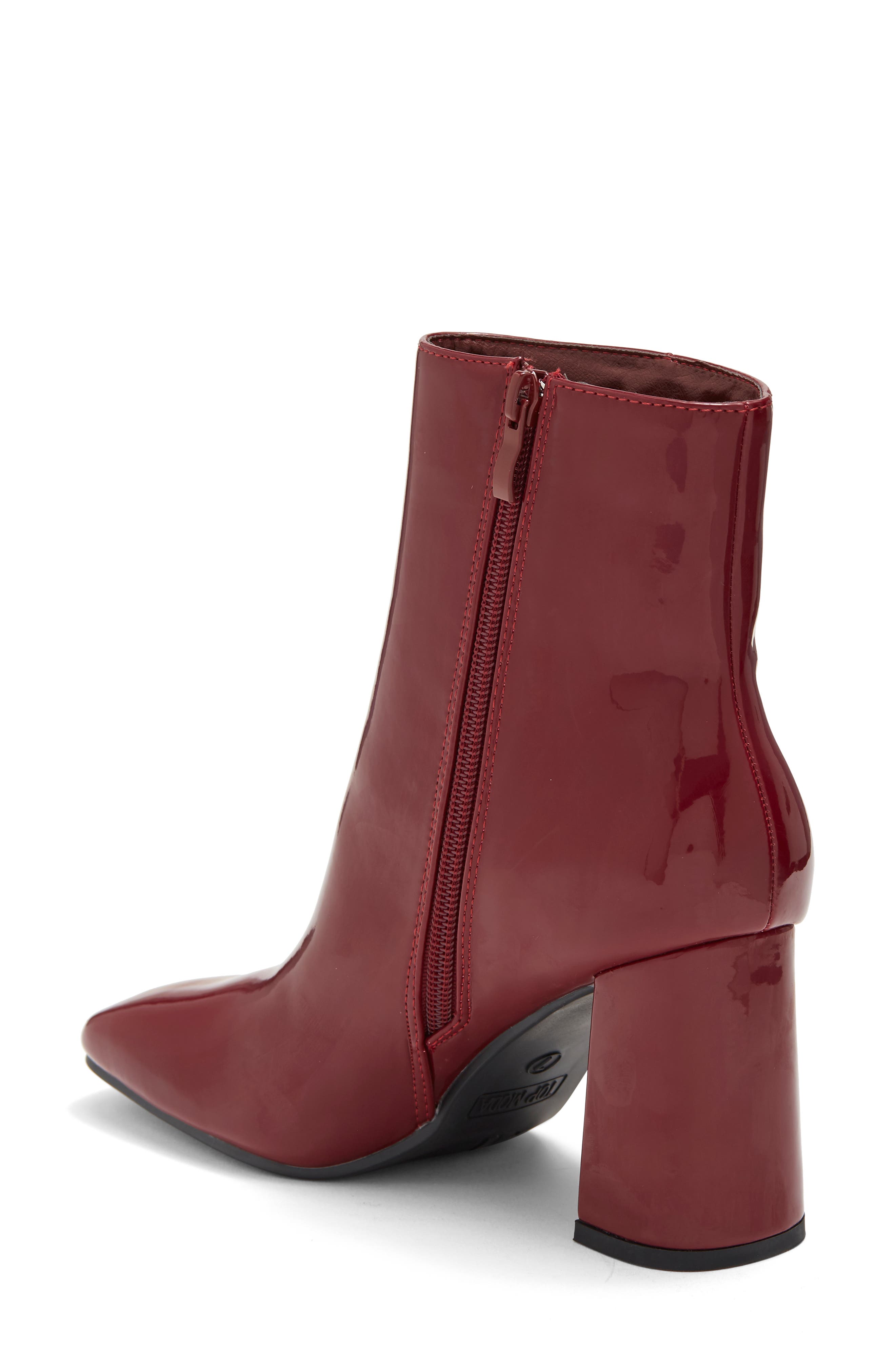 TOP GUY SHOES Rim Block Heel Bootie 