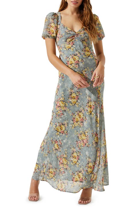 Vibrant Floral Maxi Dress  Chiffon blouses designs, Floral dress