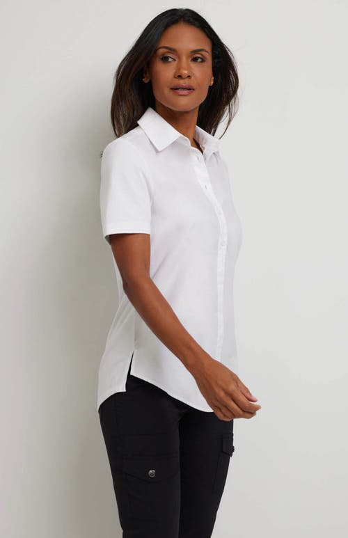 Shop Anatomie Helia Button Up Shirt In White