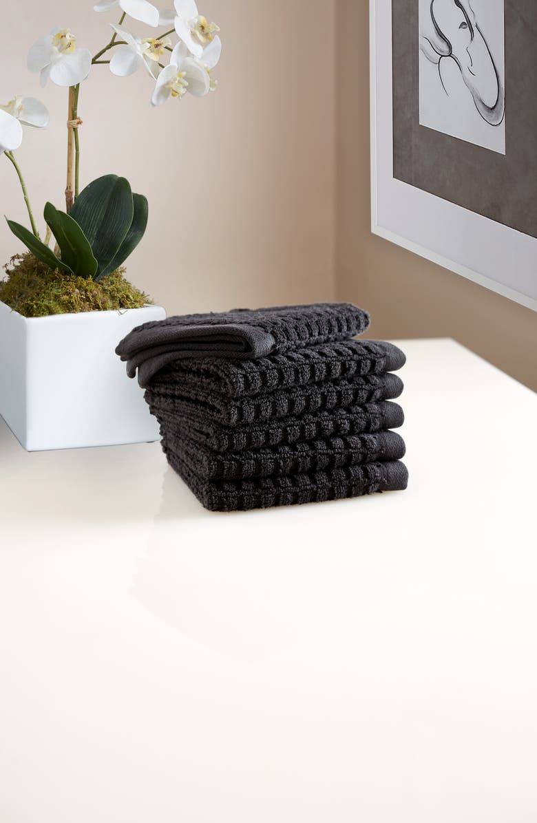 DKNY Quick Dry 6Pack Cotton Washcloths Nordstrom