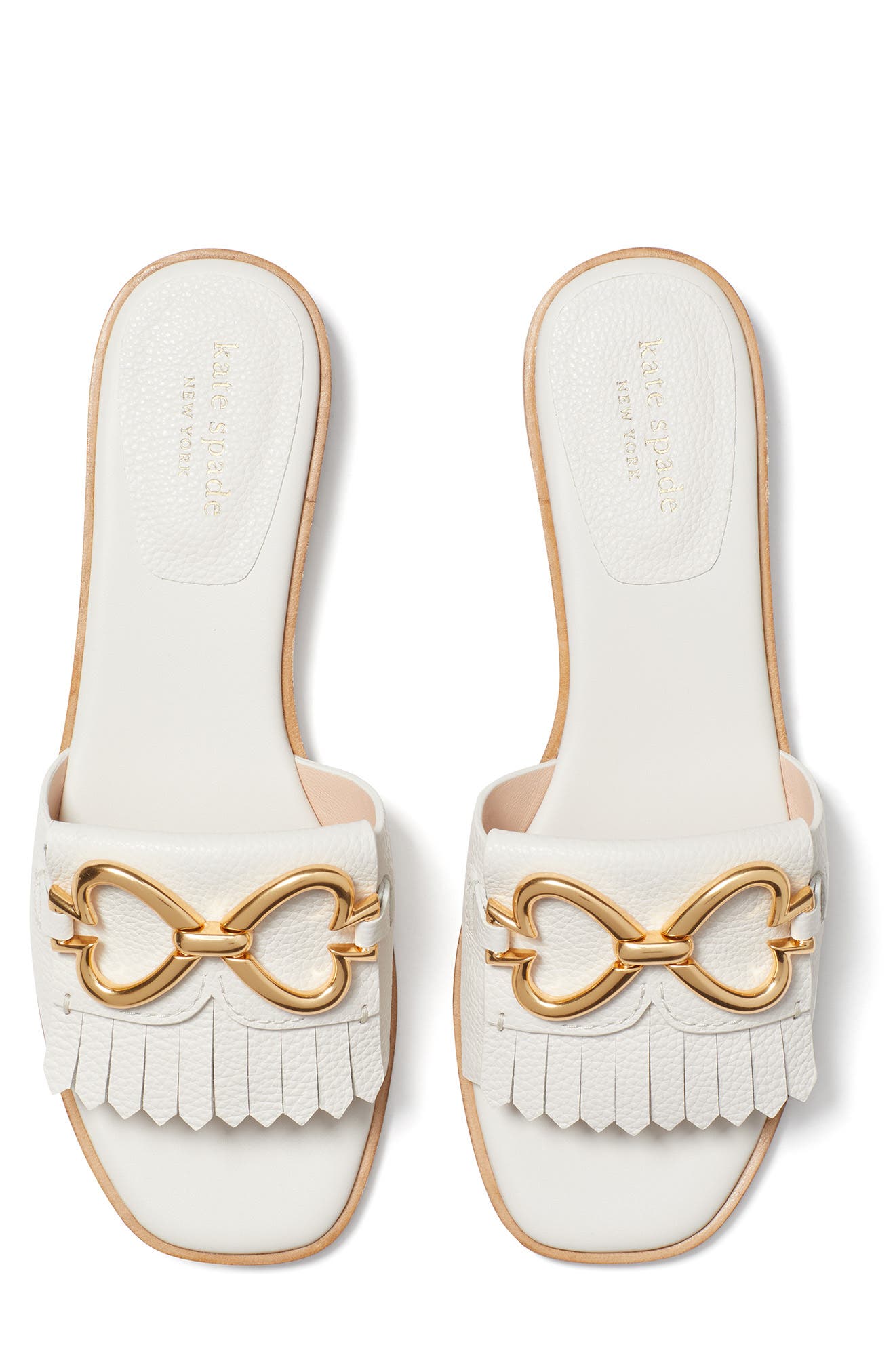 positano spade chain slide sandals
