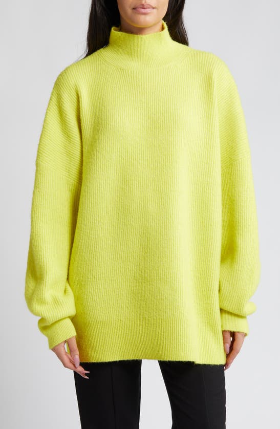 TOPSHOP FUNNEL NECK RIB SWEATER