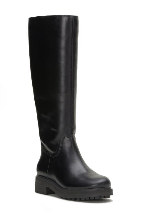 Lug Sole Knee-High Boots for Women