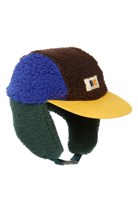 Kids' Colorblock Faux Shearling Trapper Hat (Little Kid)