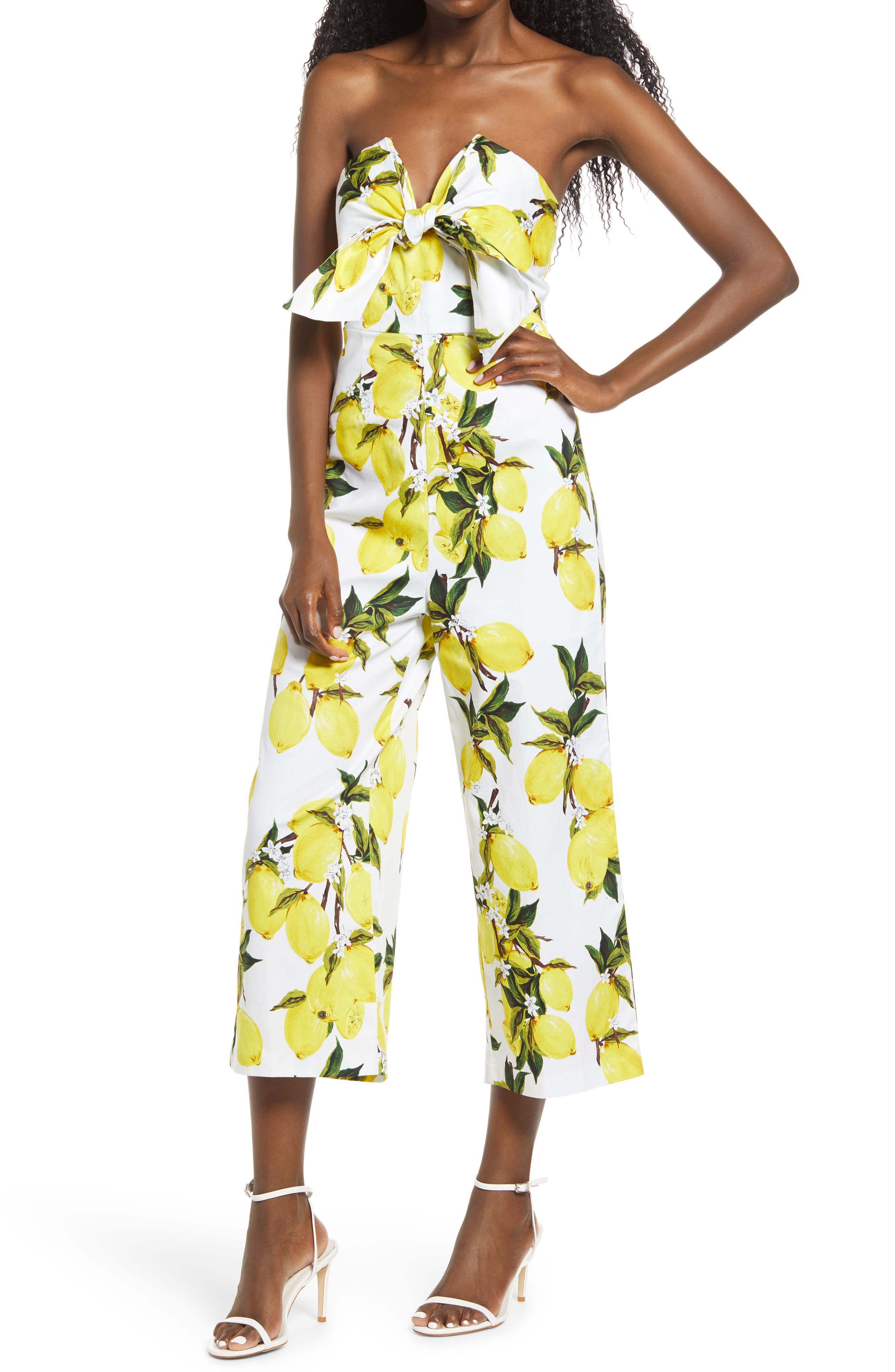 lemon print jumpsuit