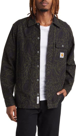 Carhartt Work In Progress Charter Paisley Cotton Twill Button-Up