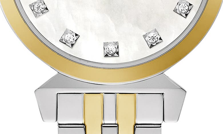 Shop Bulova Regatta Diamond Bracelet Watch, 24mm In Two-tone