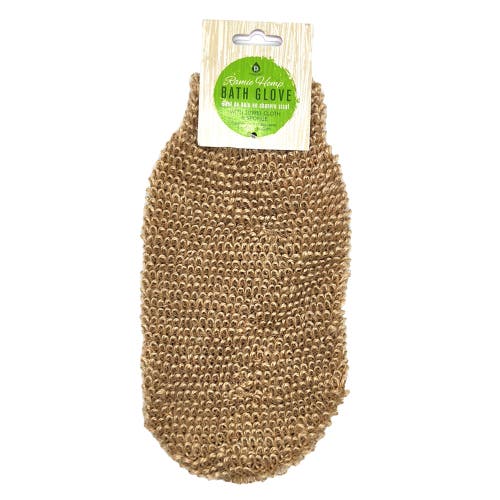 Pursonic Sisal Hemp Bath Glove, Pack Of 2, And 4-in-1 Foot Scrubber Bundle In Multicolor
