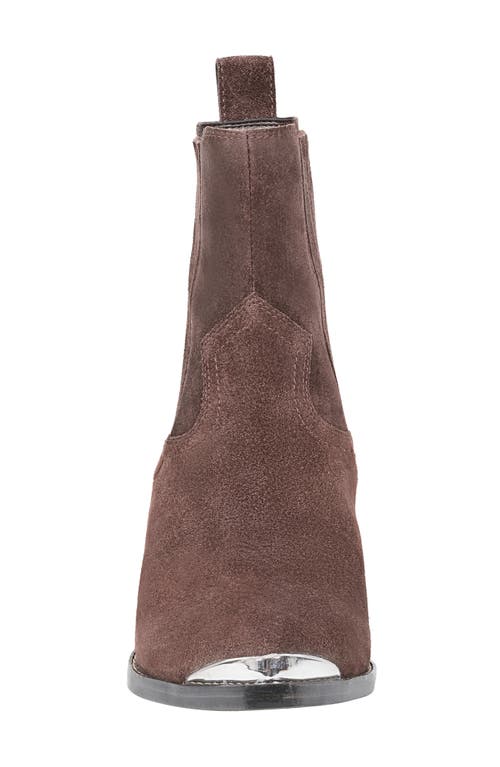 Shop Marc Fisher Ltd Pryce Pointy Toe Bootie In Dark Brown