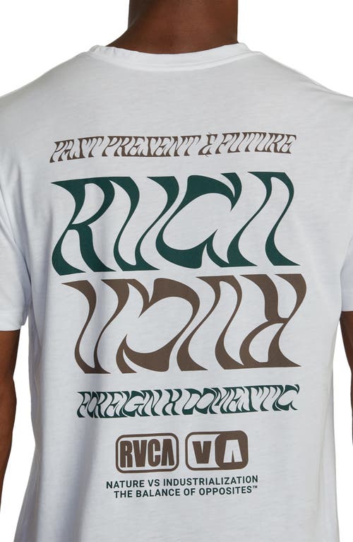 Shop Rvca Flip Flow Performance Graphic T-shirt In White