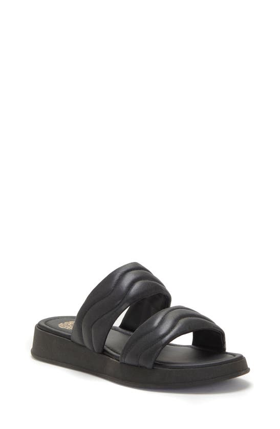 Vince Camuto Sondrie Platform Slide Sandal In Black