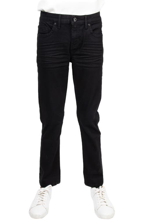 Shop X-ray Xray Kids' Cultura Stretch Straight Leg Jeans In Jet Black