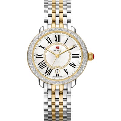 Michele Serein Diamond Bracelet Watch,