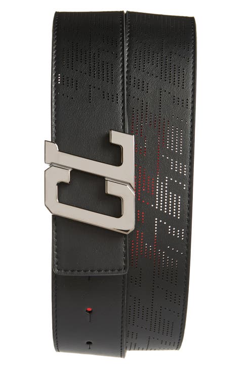 Christian Louboutin Belt With Studs in White for Men