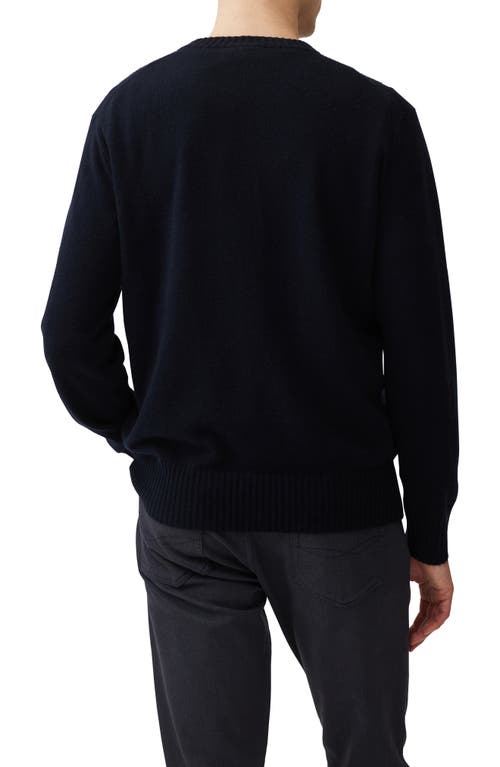 Shop Rodd & Gunn Christchurch Wool & Cashmere Crewneck Sweater In Deep Ocean