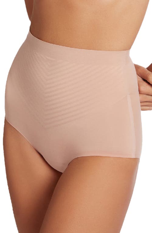 Wolford Cotton Contour 3W High Waist Shaping Briefs in Rose Tan at Nordstrom, Size 14 Us