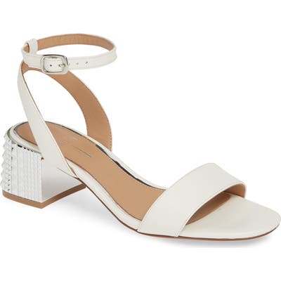 Linea Paolo Hilda Statement Heel Sandal- White