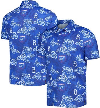 Reyn Spooner Men's Los Angeles Dodgers Blue Aloha Performance Polo