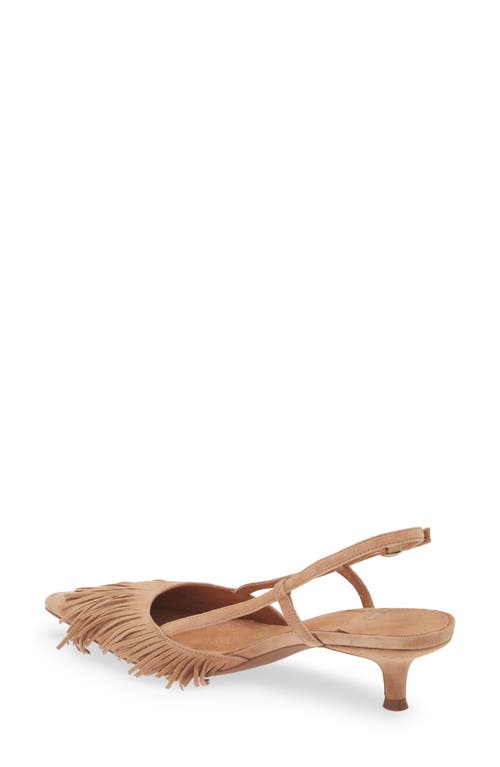 Shop Jeffrey Campbell Lasso Me Slingback Pointed Toe Pump In Natural Suede