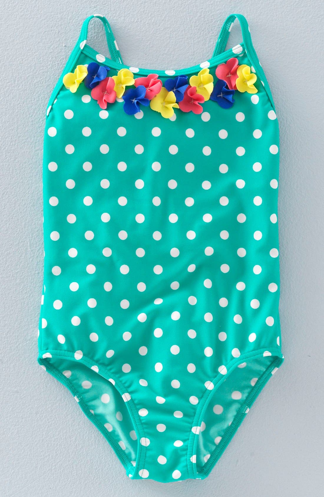 Mini Boden 'Pretty' OnePiece Swimsuit (Toddler Girls, Little Girls