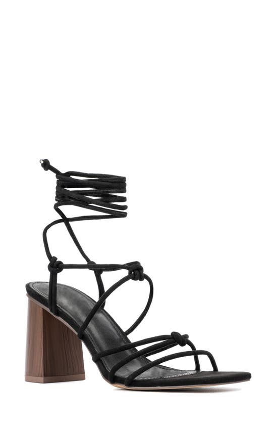New York And Company Bailey Heeled Sandal In Black