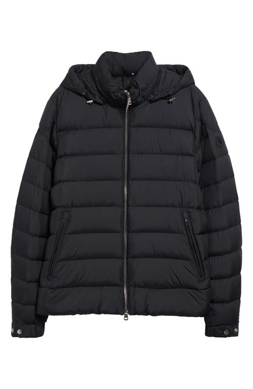 Shop Moncler Arneb Down Puffer Jacket With Removable Hood In Black