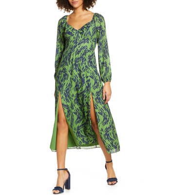 Ali & Jay Art Snob Long Sleeve Print Dress