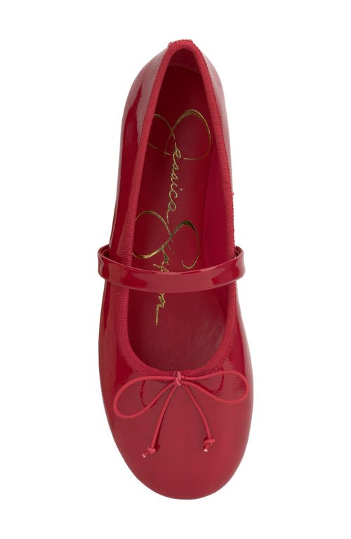Jessica Simpson Azalina Mary Jane Flat In Red Muse