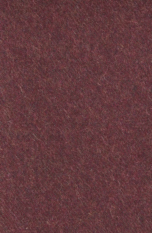 Clifton Wilson Burgundy Cashmere Pocket Square In Burgundy