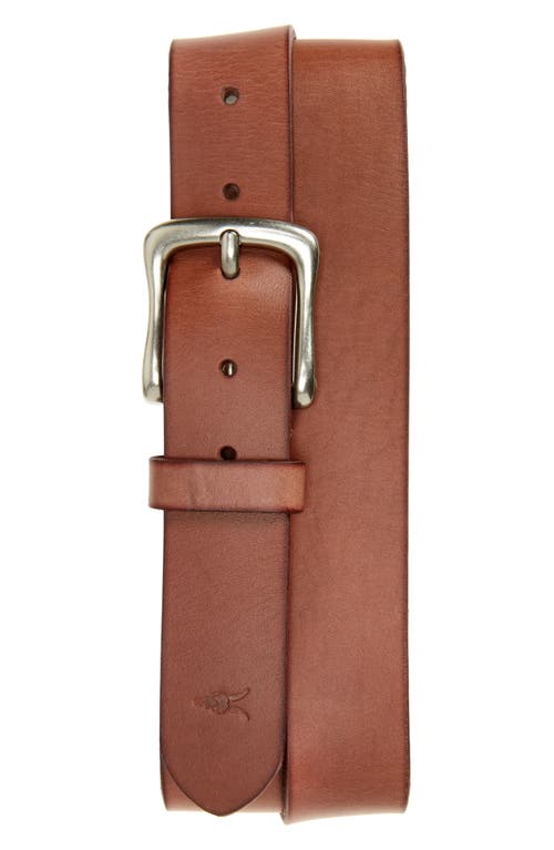 Shop Allsaints Western Leather Belt In Tan/dull Nickel