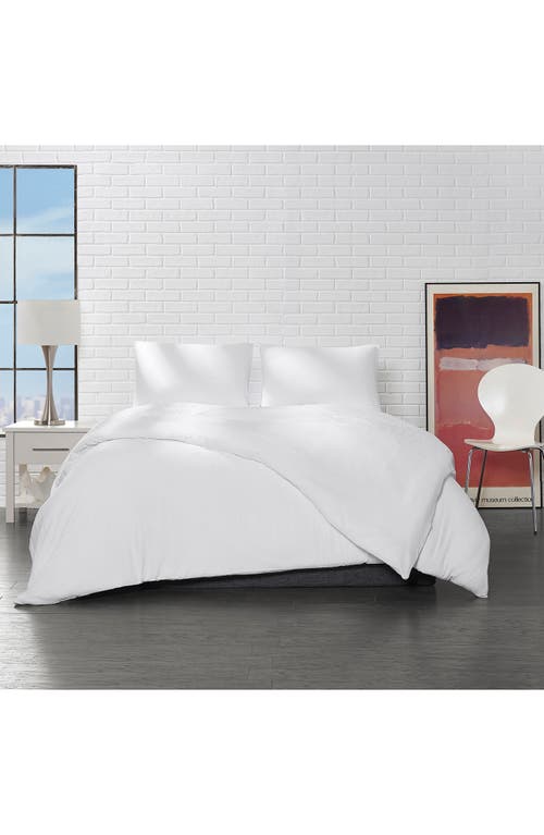 Ella Jayne Home Triple Brushed Duvet Cover & Sham Set In White