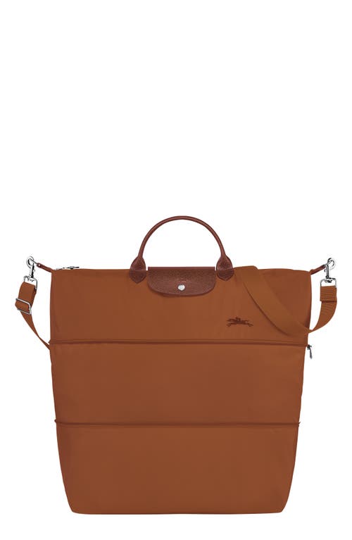 Longchamp The Pliage Expandable Duffle Bag in Cognac at Nordstrom