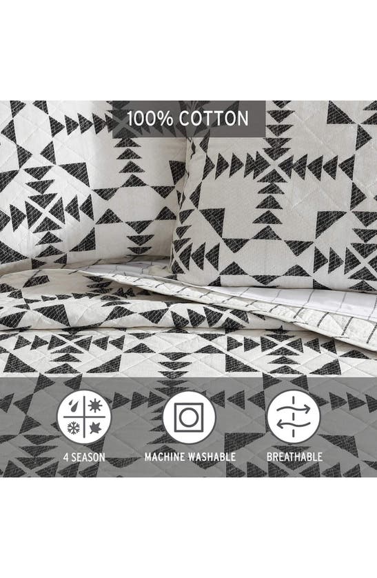 Eddie Bauer Arrowhead Cotton Quilt 3-piece Set In Carbon