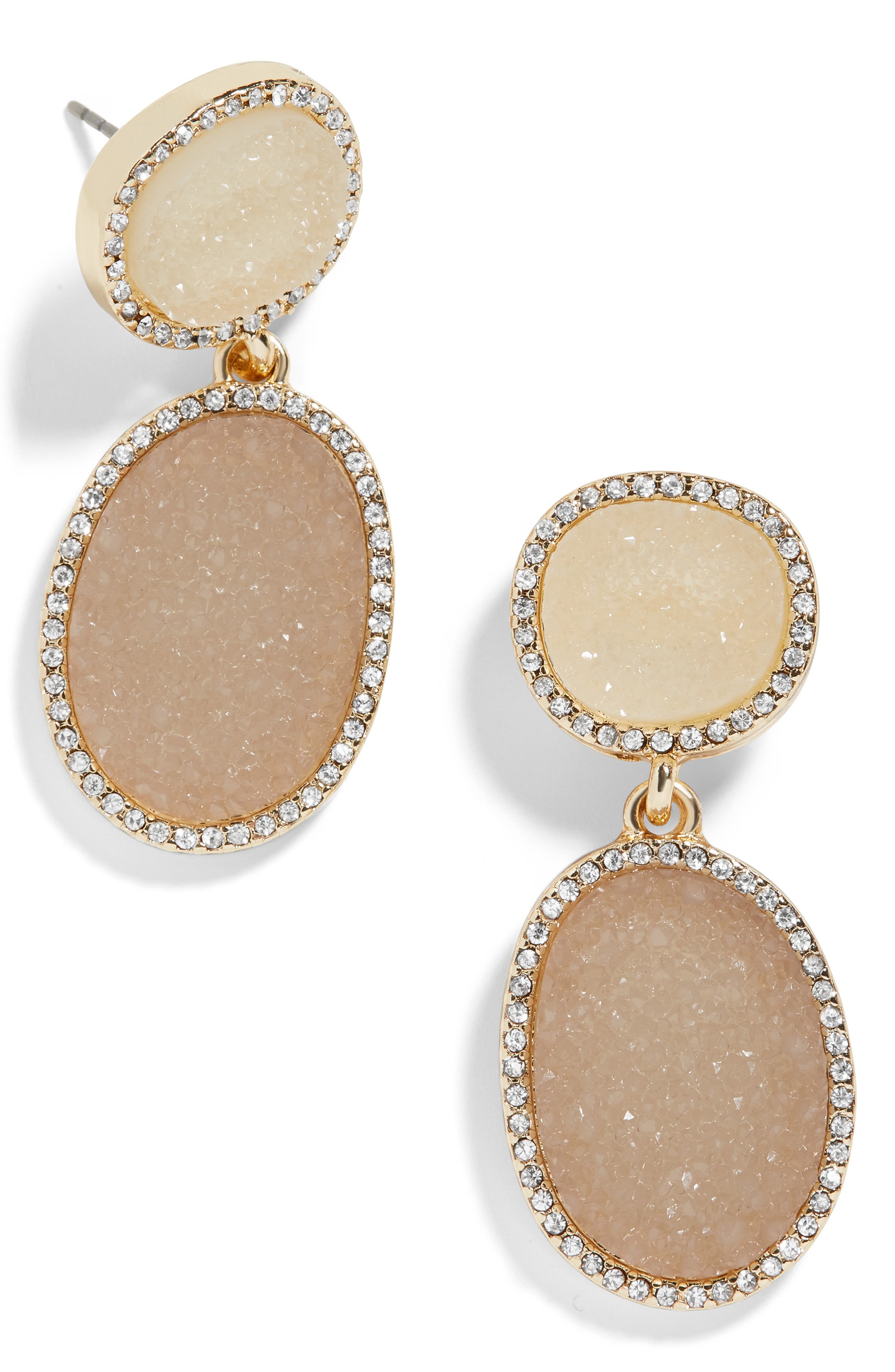 BaubleBar Krystal Faux Druzy Drop Earrings Nordstrom