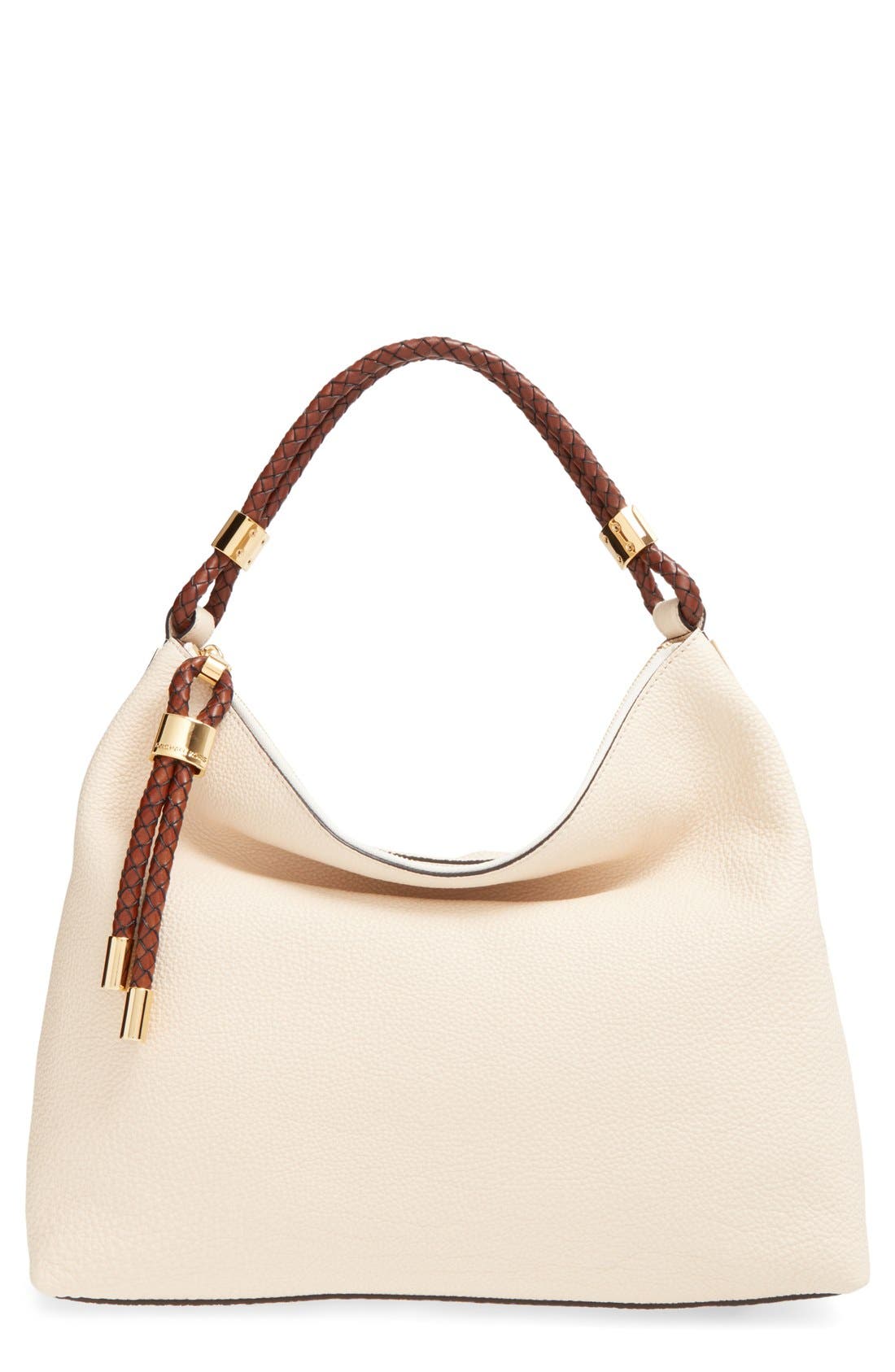 michael kors skorpios pebbled ring hobo