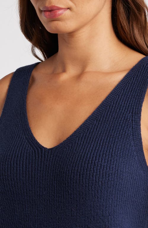 Shop Caslonr Caslon(r) Sweater Tank In Navy Blazer