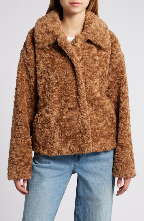 Shop Treasure & Bond Faux Fur Jacket In Brown Bear