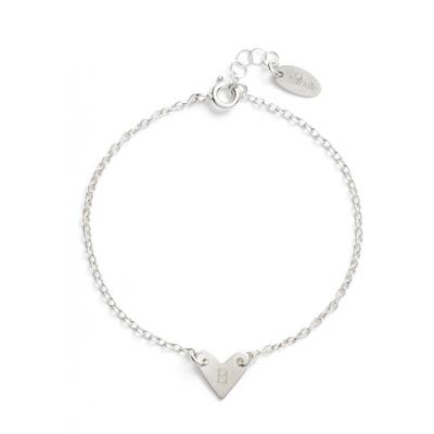 Nashelle Initial Heart Bracelet