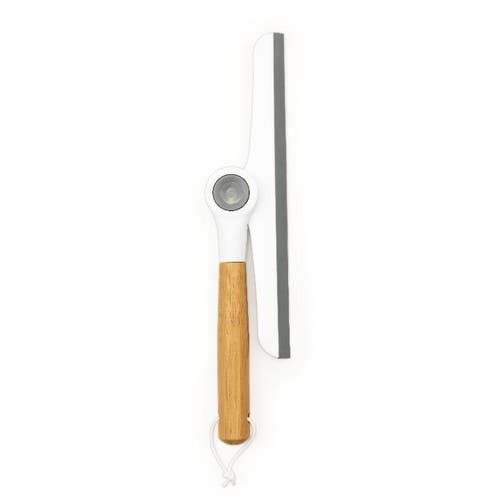 Zadro 9.5 Inch Multi-use Folding Squeegee In Bamboo/white