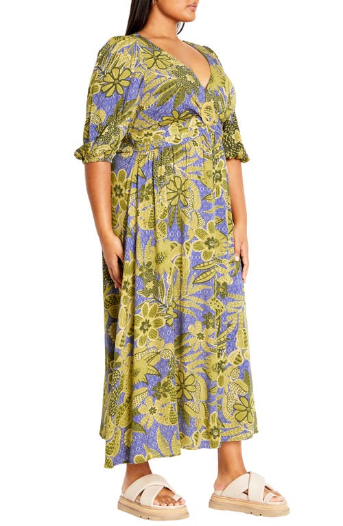 Shop City Chic Daydream Floral Maxi Dress In Batik Bloom