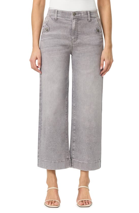 Curve Appeal Premium Crop Wide Leg Jeans In Shadow