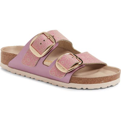 Birkenstock Arizona Big Buckle Slide Sandal, Pink